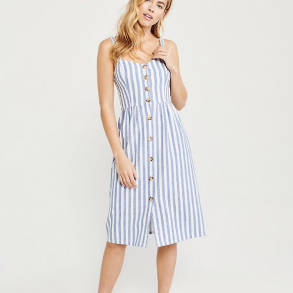 Abercrombie & Fitch Dresses & Skirts - Button-Up Cami Midi Dress - Abercrombie XS
